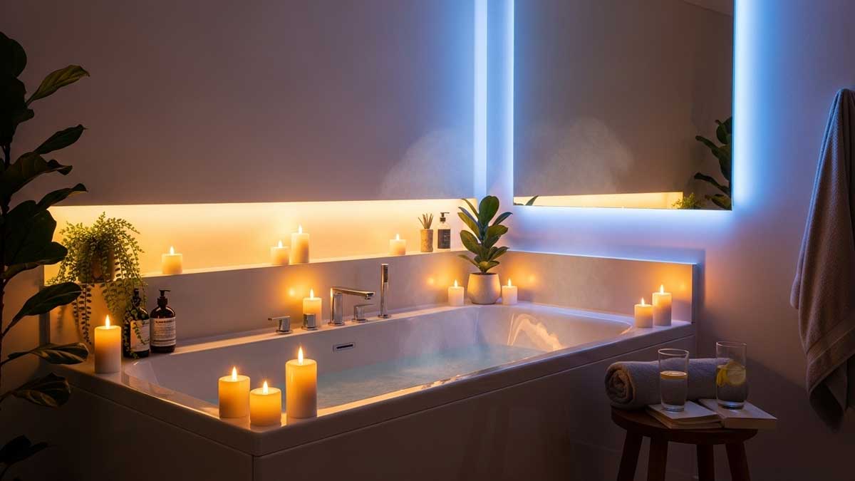 Creating a Relaxing Bathroom Atmosphere with Smart Lighting
