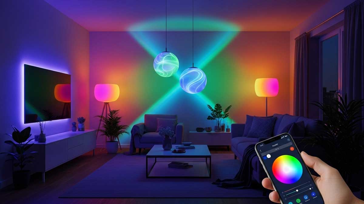 Transform Your Living Room with Color-Changing Smart Lights