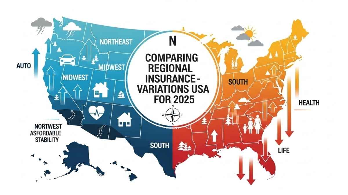 Comparing Regional Insurance Variations in the USA for 2025